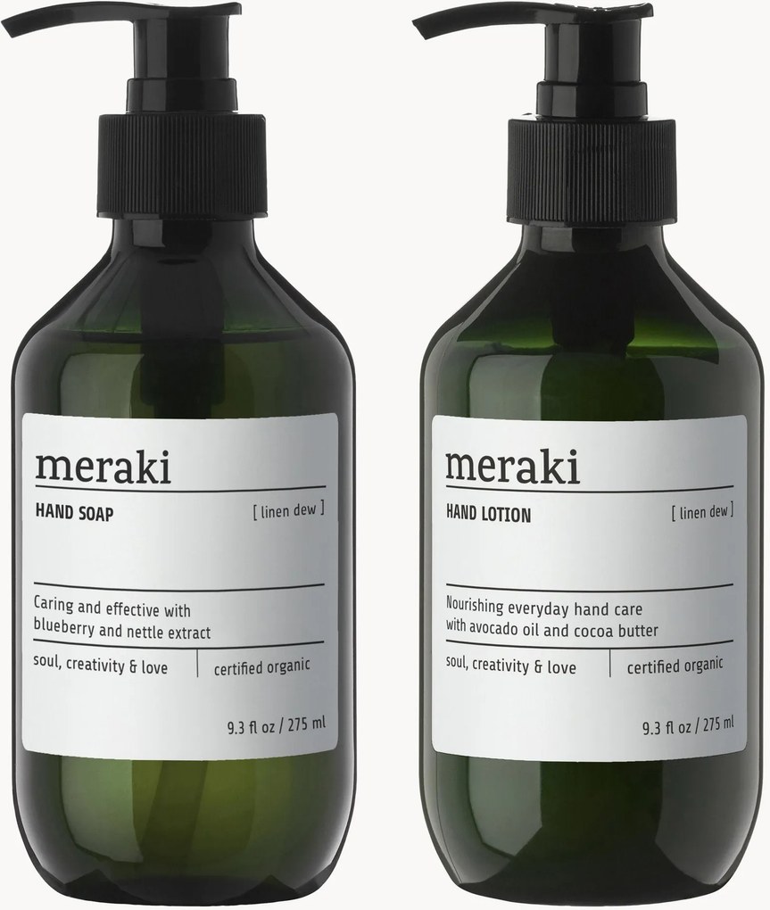 Handverzorgingscadeauset Linen Dew (pepermunt & patchouli), 2-delig