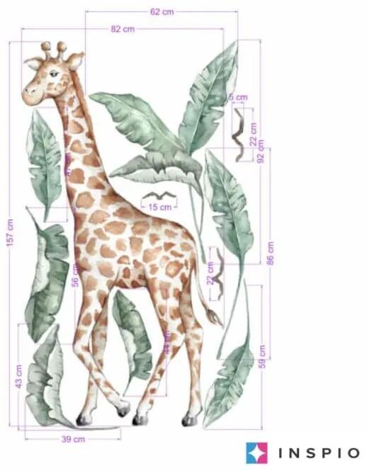 INSPIO Textielstickers - Giraf uit de wereld van SAFARI
