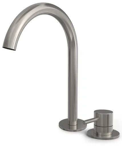 Hotbath BUDDY Wastafelmengkraan - 2 gats - hoog model - Geborsteld nikkel B123HGN