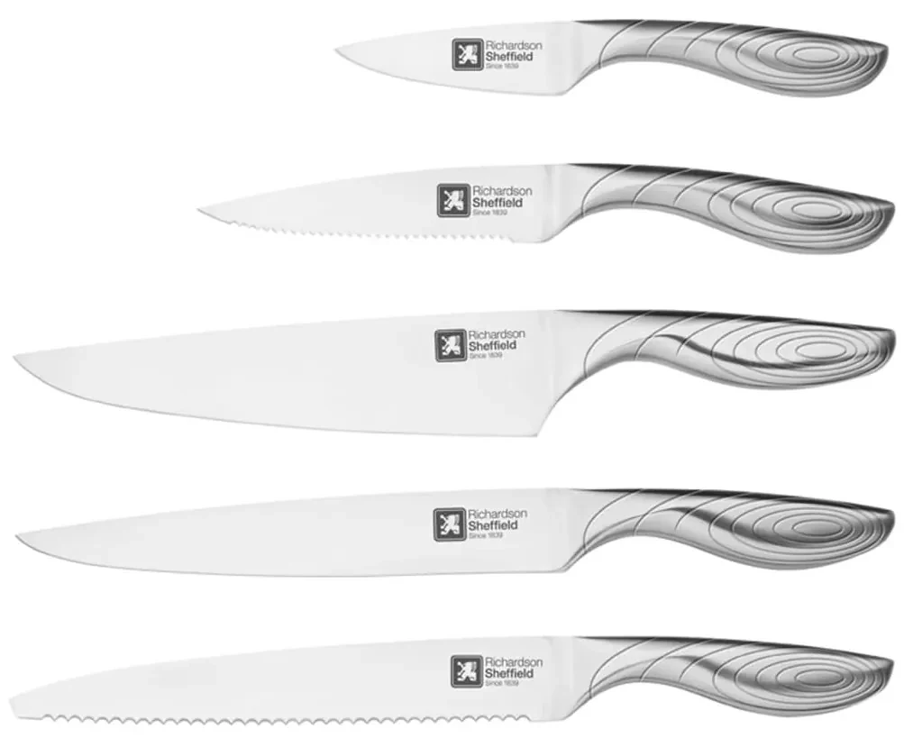 Richardson Sheffield 5-delige Keukenmessenset Forme Contours bamboe