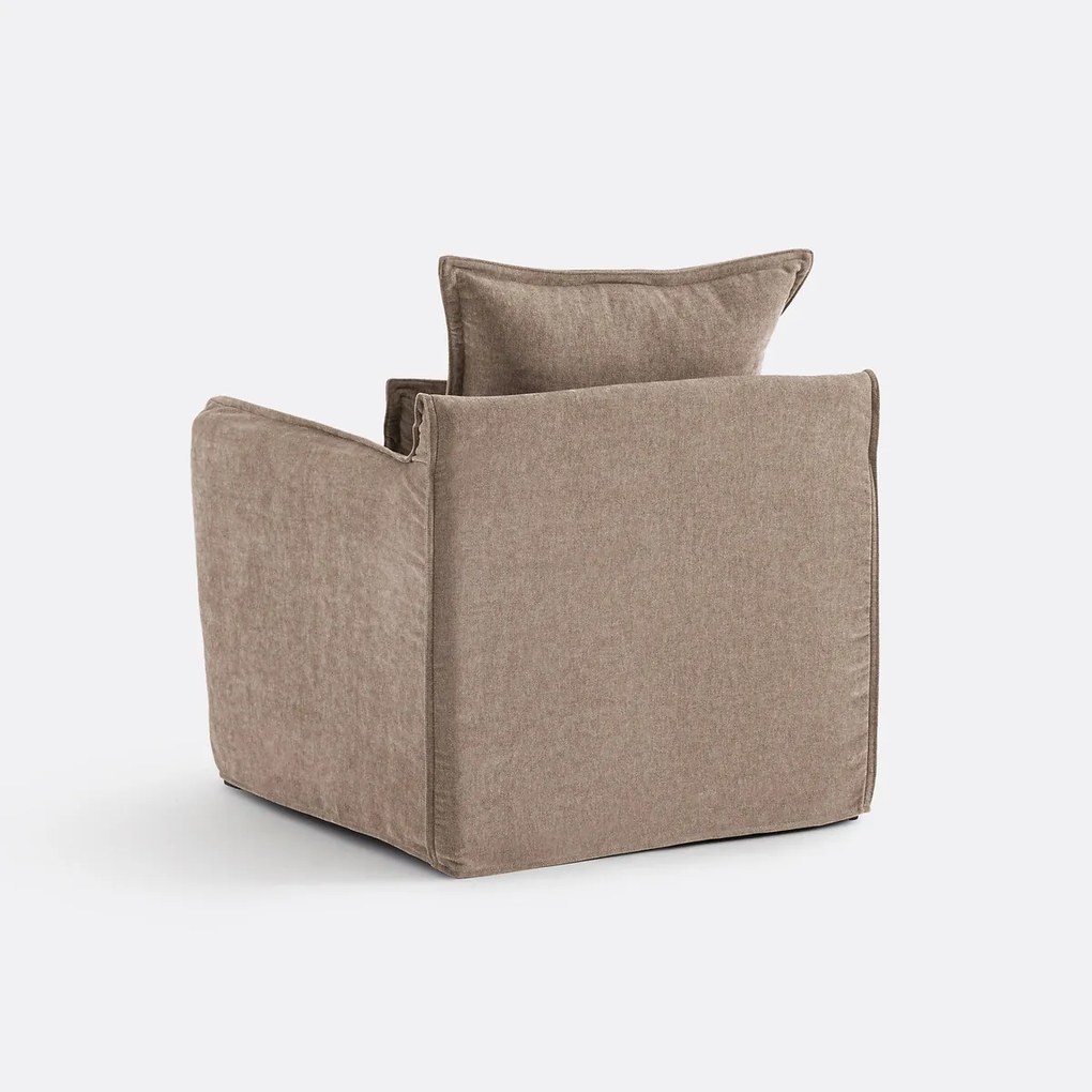 Fauteuil, afneembare hoes, in gemêleerd polyester, ODNA
