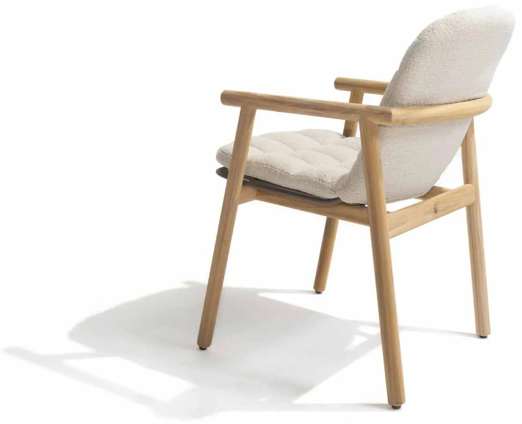 4 Seasons Outdoor Samos tuinstoel teak SALE Tuinstoel beige weerbestendig