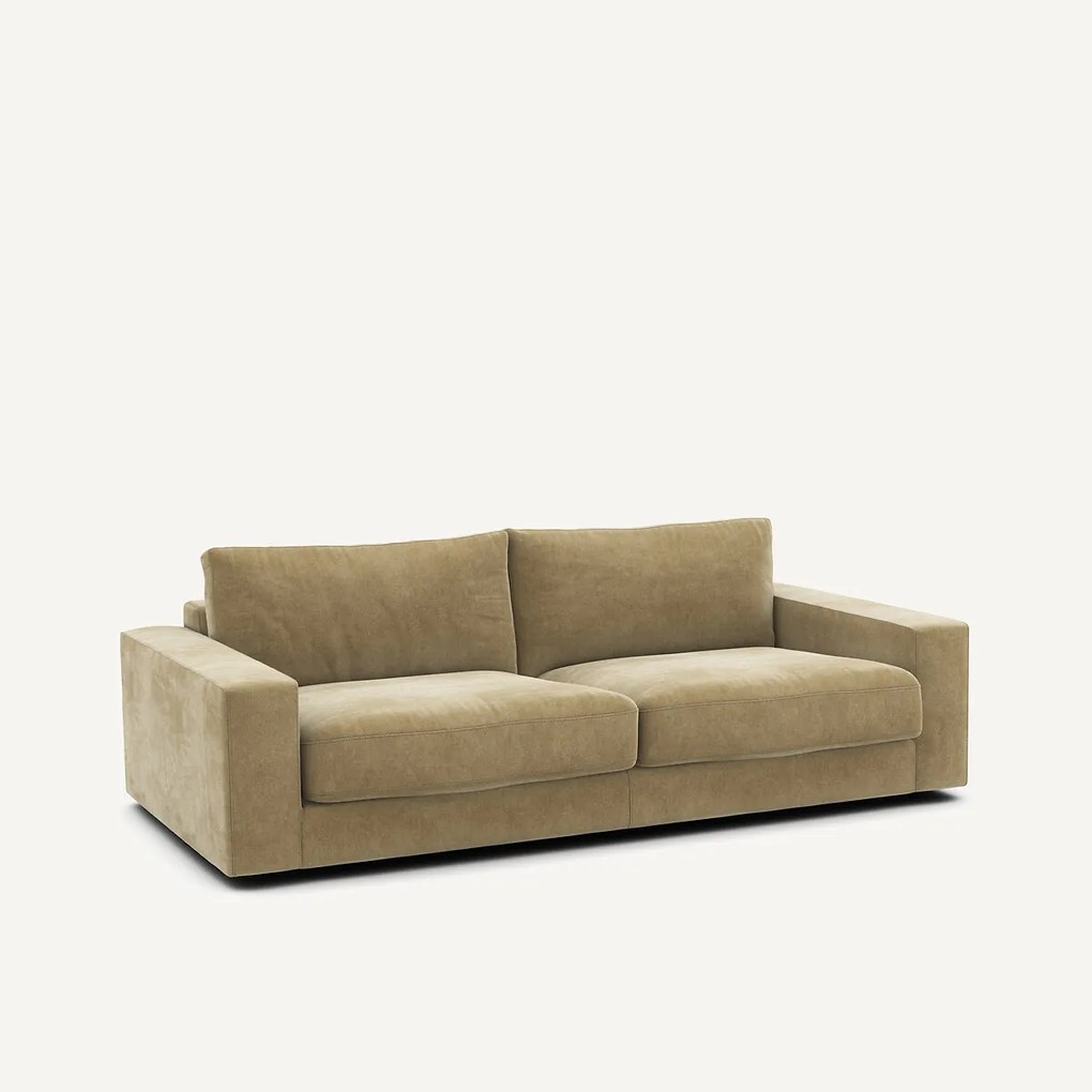 Slaapbank in stonewashed fluweel, SKANDER