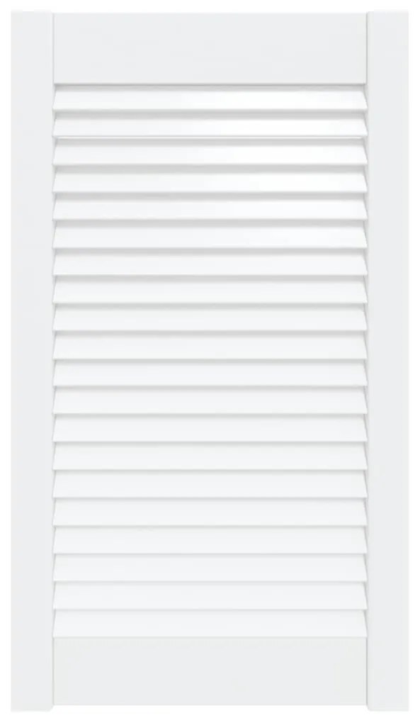 vidaXL Louvredeur 69x39,4 cm massief grenenhout wit