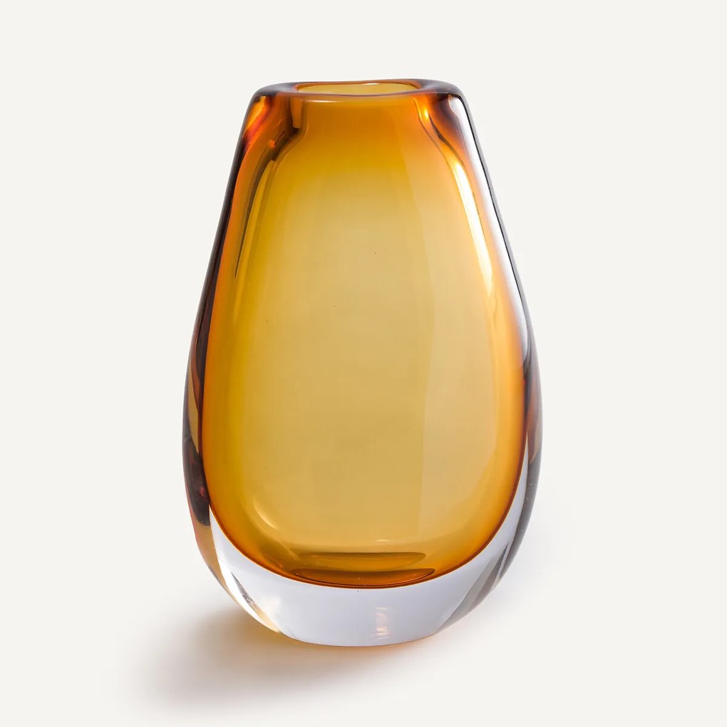 Handgeblazen glazen vaas, H26,5 cm, Myra