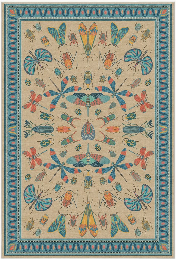 Wasbaar vloerkleed Flutterby van Iris Apfel