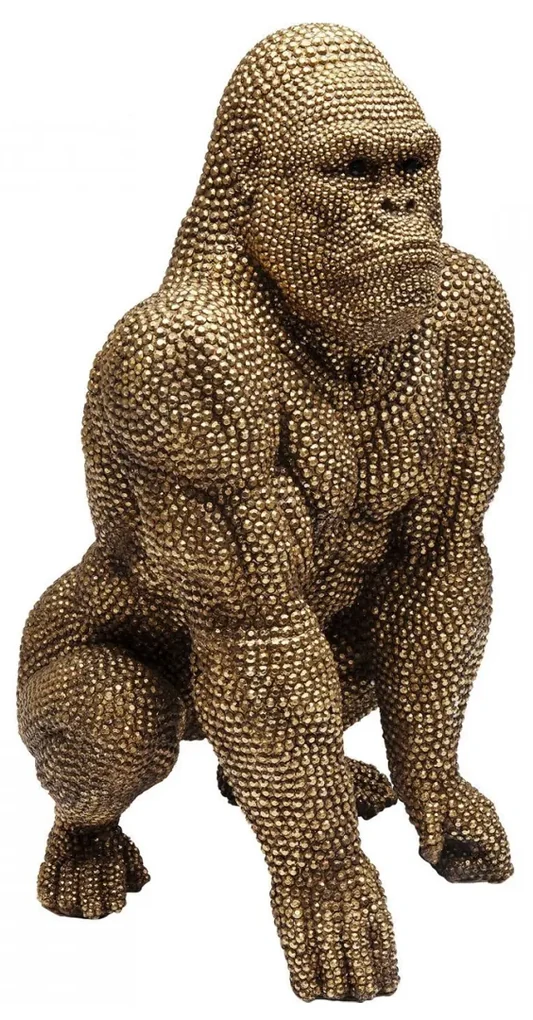 Kare Design Gorilla Gold Deco Gorilla Beeld 80 Cm
