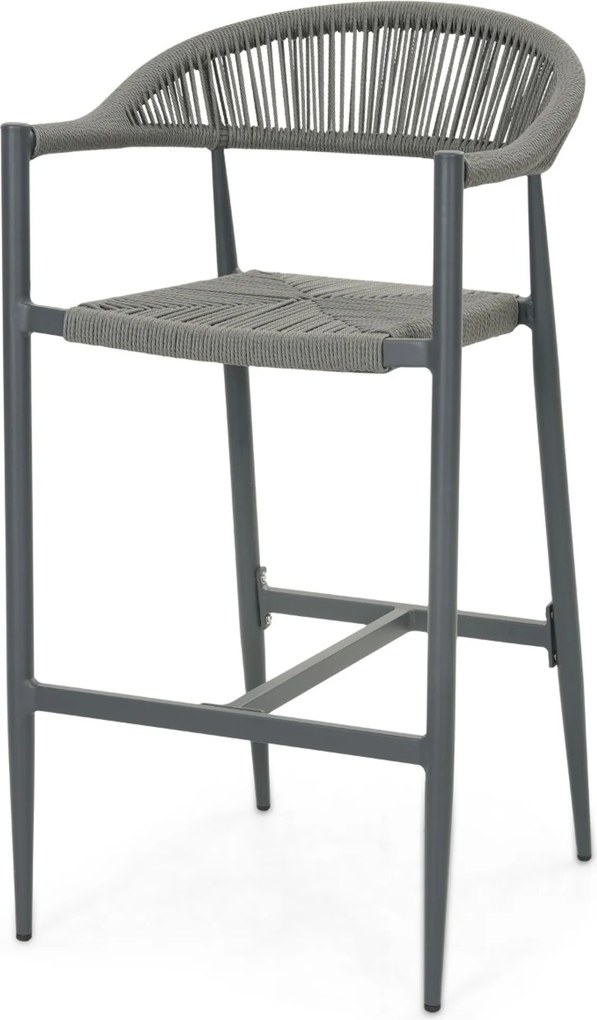 Barset 4 personen 150 cm Rope Grijs De Laan Projects