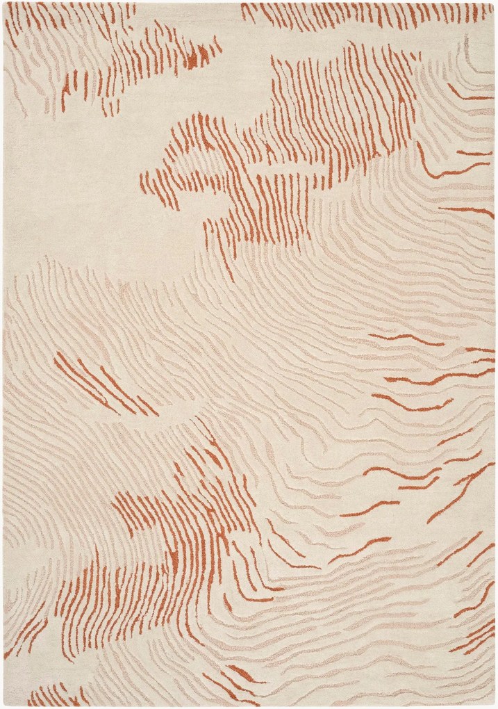 Handgeweven wollen vloerkleed Faya