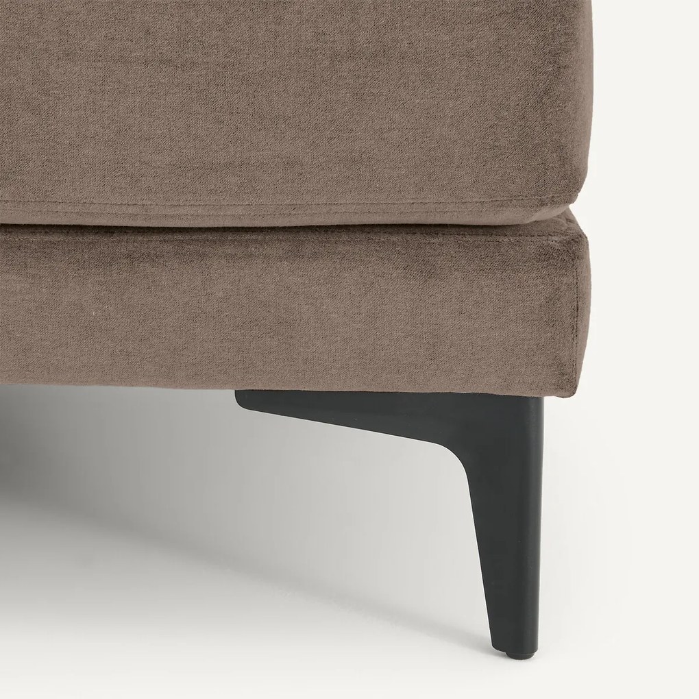 Voetensteun van stonewashed fluweel, MODERNISTE, ontwerp Emmanuel Gallina