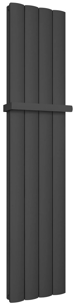 Eastbrook Guardia handdoekbeugel verticale radiator 28cm mat antraciet