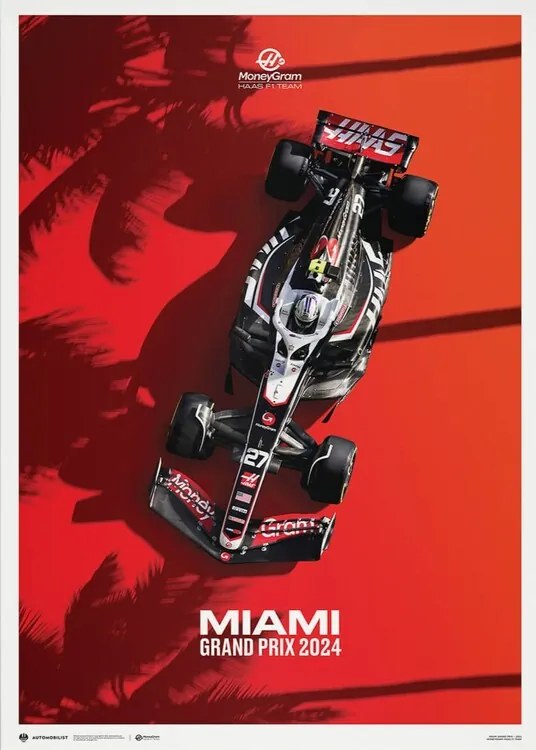 Kunstdruk MoneyGram Haas F1 Team - Miami Grand Prix - 2024, Automobilist