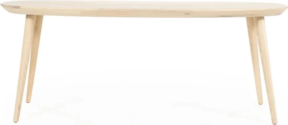 Eiken Eettafel Met Afgeronde Hoeken 220 Cm - 220 X 100cm.
