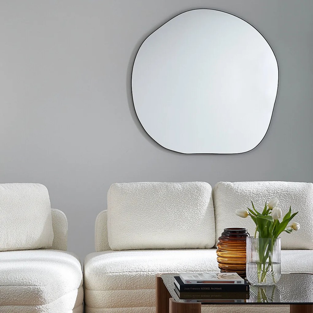 Spiegel in organische vorm 120x120 cm, Ornica