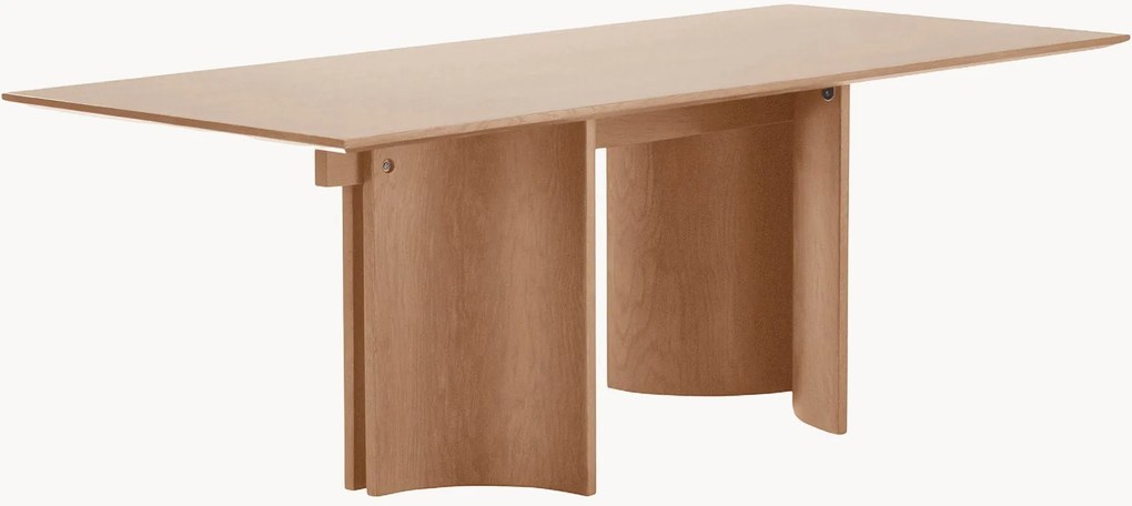 Eettafel Kungsholmen van eikenhout, 210 x 90 cm