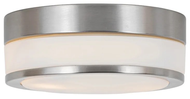 Buitenlamp Moderne plafondlamp staal 23 cm IP44 - Flavi Modern E27 IP44 Buitenverlichting rond Lamp