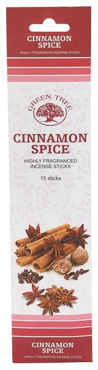 Wierooksticks Green Tree - cinnamon spice - 15 stokjes