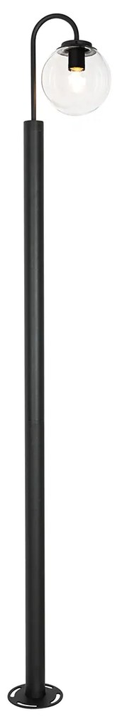 Moderne lantaarn zwart met kunststof 200 cm IP44 - Sfera