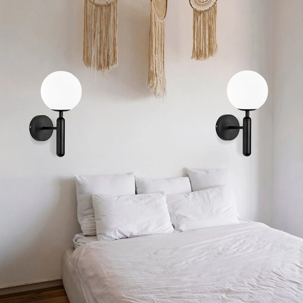 Wandlamp G097-1W BLACK