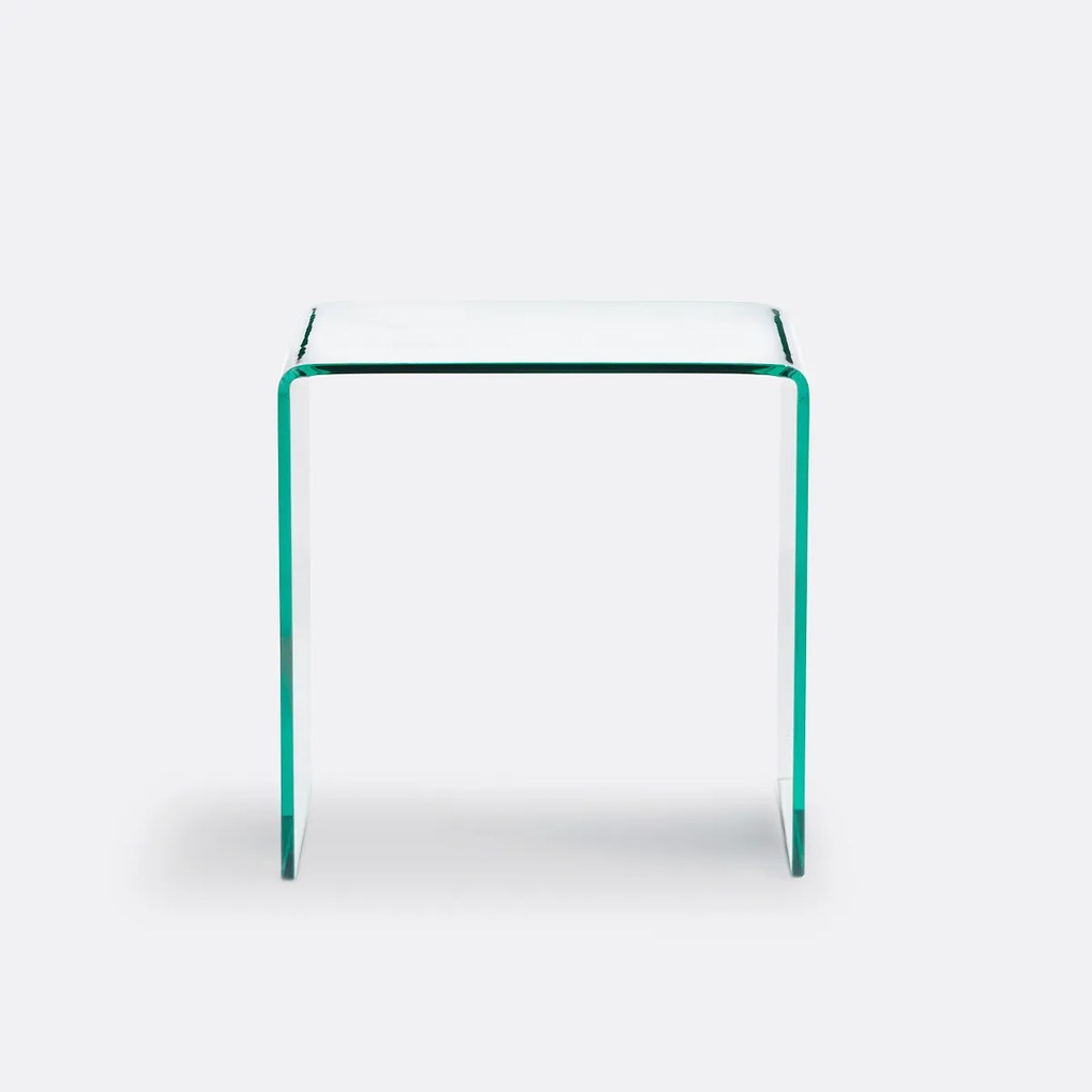 Nachtkastje in gehard glas, Joan