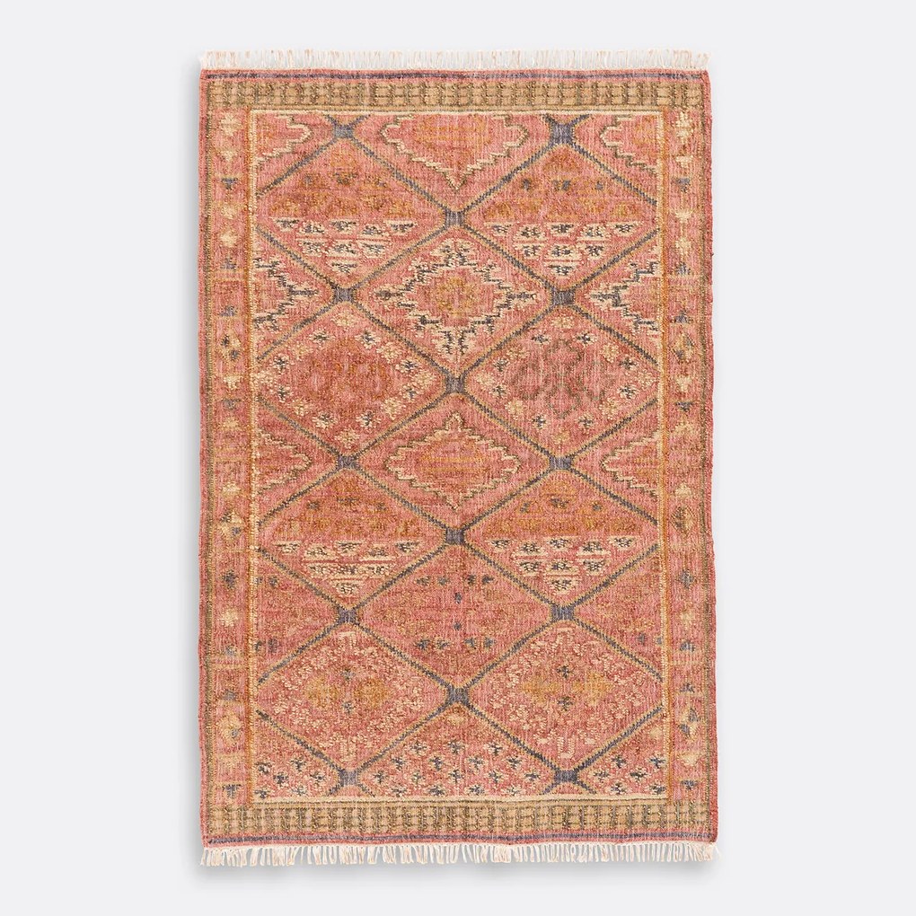 Kilim vloerkleed in jute en katoen, Saliha