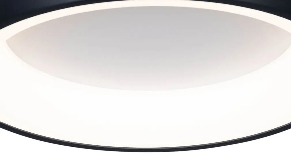 Moderne plafondlamp zwart 45cm incl. LED dimbaar - Cardona rond Binnenverlichting Lamp