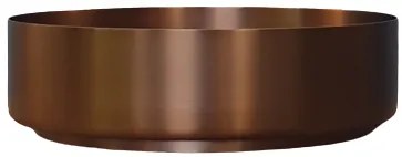 Lambini Designs ronde waskom staal 40x12.5cm brons