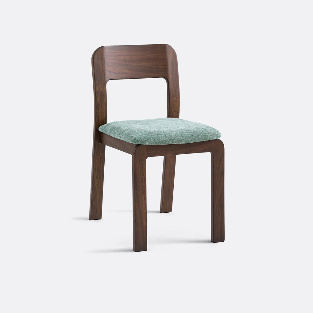 Met massief iepenhout gestoffeerde stoel Talet