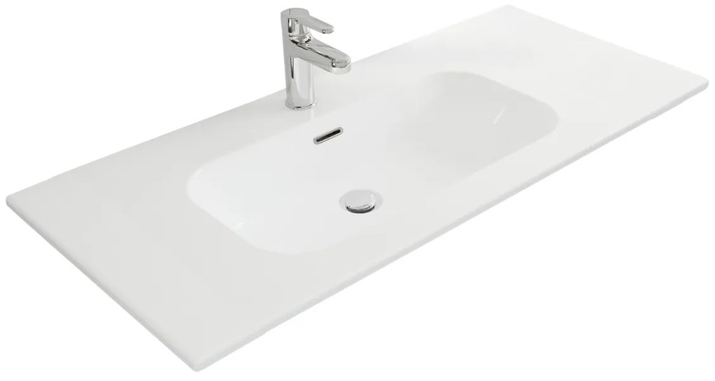 Saniclear Gera keramische wastafel 100cm met kraangat