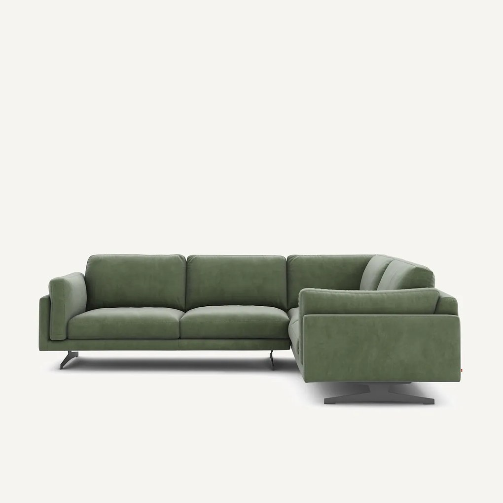 Hoekbank fluweel, César