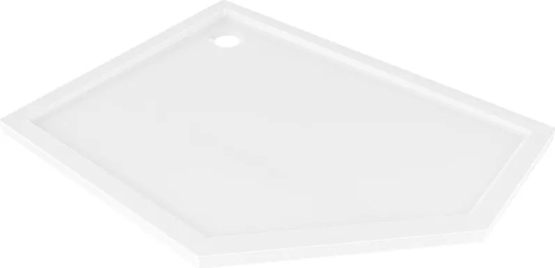 Mexen Flow kwartronde douchebak slim links 100 x 90 cm, wit glans - 46P109010L
