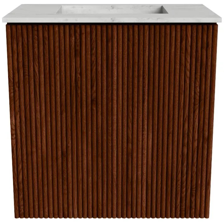 Mondiaz Joya DLux 40cm toiletmeubel ruby met wastafel faye midden zonder kraangat opalo