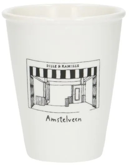 Gevel mok, Amstelveen, porselein, 200 ml