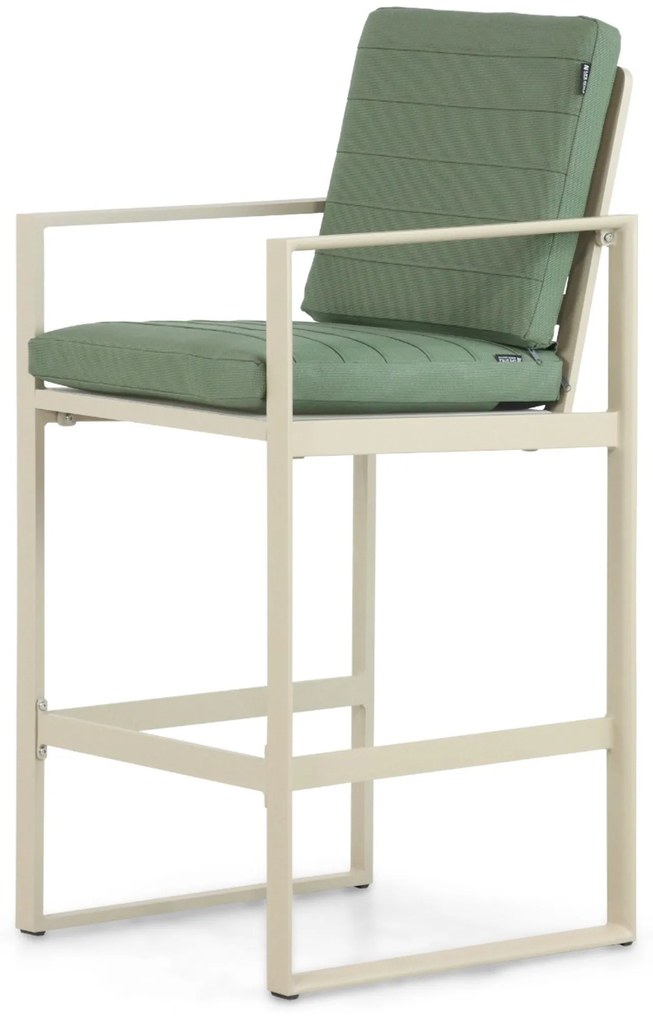 Barstoel Aluminium Taupe-naturel-bruin Lifestyle Garden Furniture Nuno