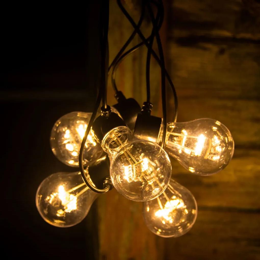 KONSTSMIDE Feestverlichting met 5 transparante lampen extra warm