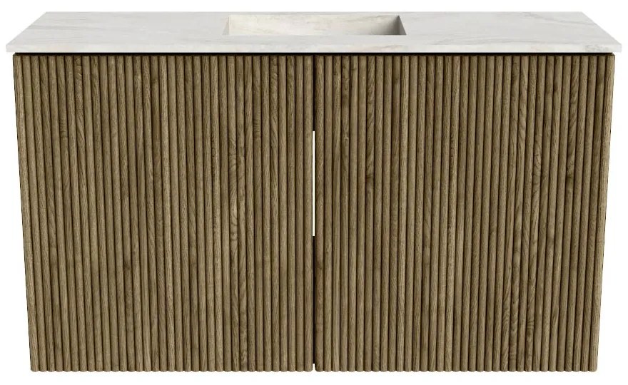 Mondiaz Joya DLux 70cm toiletmeubel dusk met wastafel faye midden 1 kraangat ostra