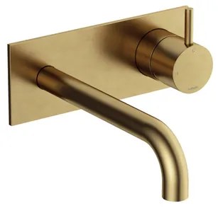 Hotbath Cobber Afbouwdeel - voor wastafelkraan - 18cm uitloop - Living colours - Geborsteld Messing CB106EXT18BB