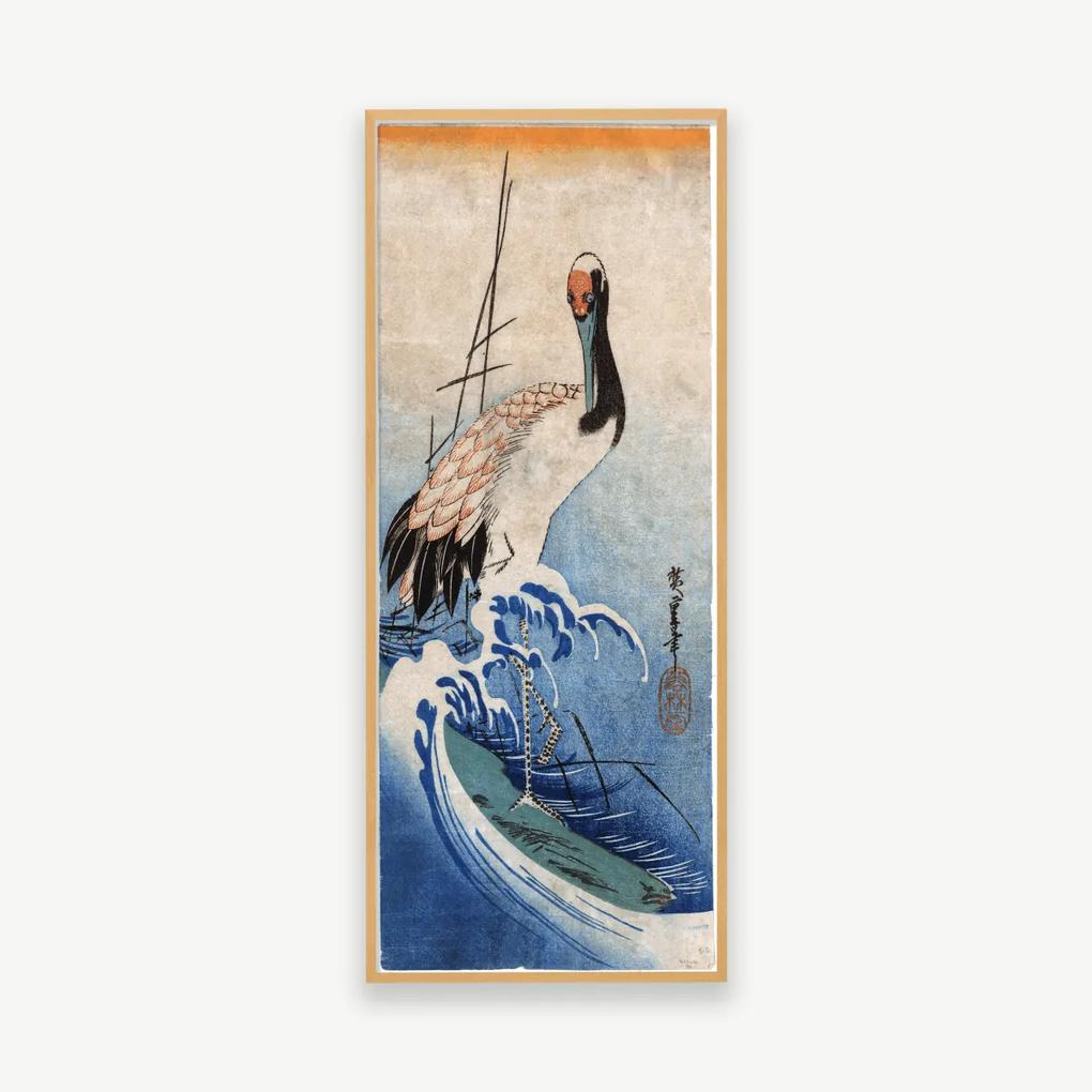 Vintage Ocean Edge, ingelijste print, 34x85cm