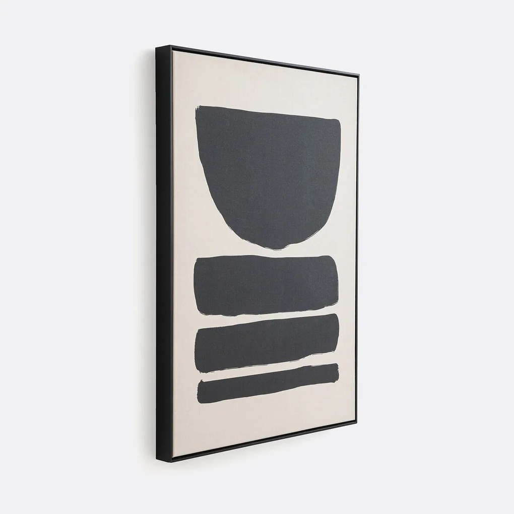 Doek in bedrukt linnen 70x100 cm, Lodga