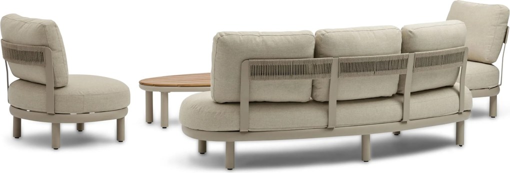 Stoel en Bank Loungeset 5 personen Rope Zand/Beige  Coco Almara