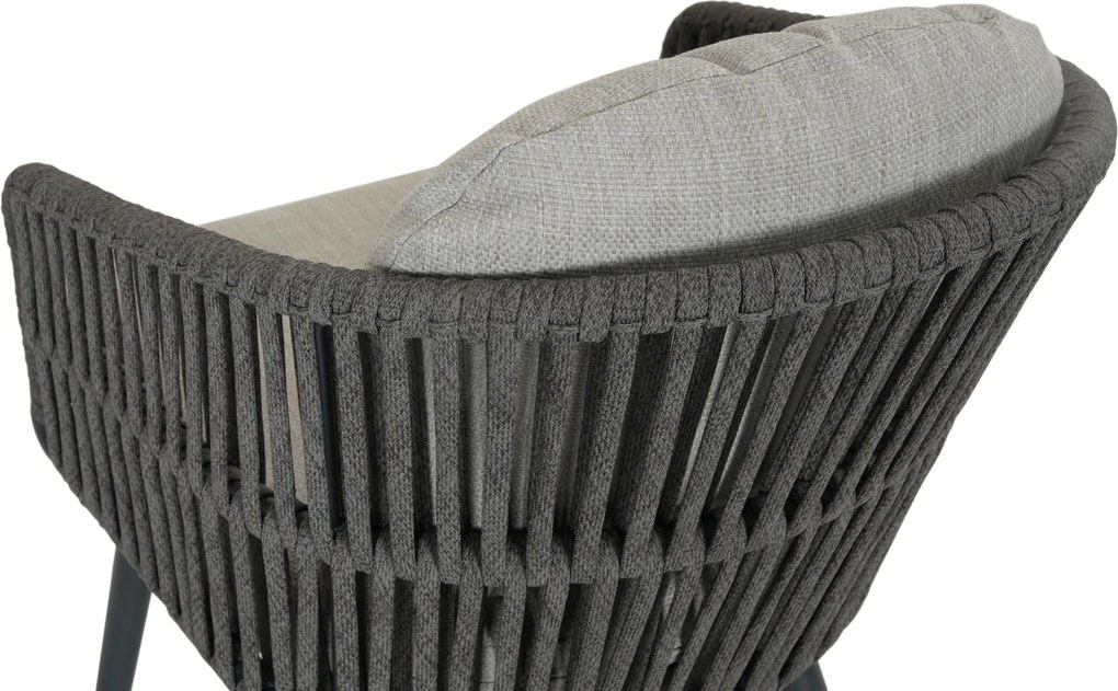 Tuinset 8 personen 300 cm Rope Grijs Santika Furniture Santika