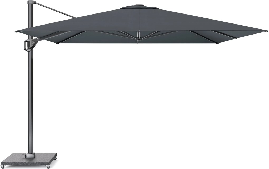 Platinum Challenger zweefparasol 350x350 cm T1 Telescope (excl. voet) Faded Black