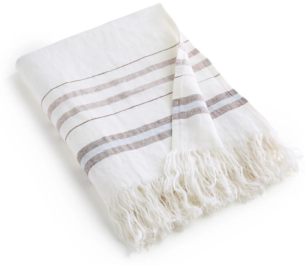 Plaid/fouta in linnen, gestreept , Lagoa