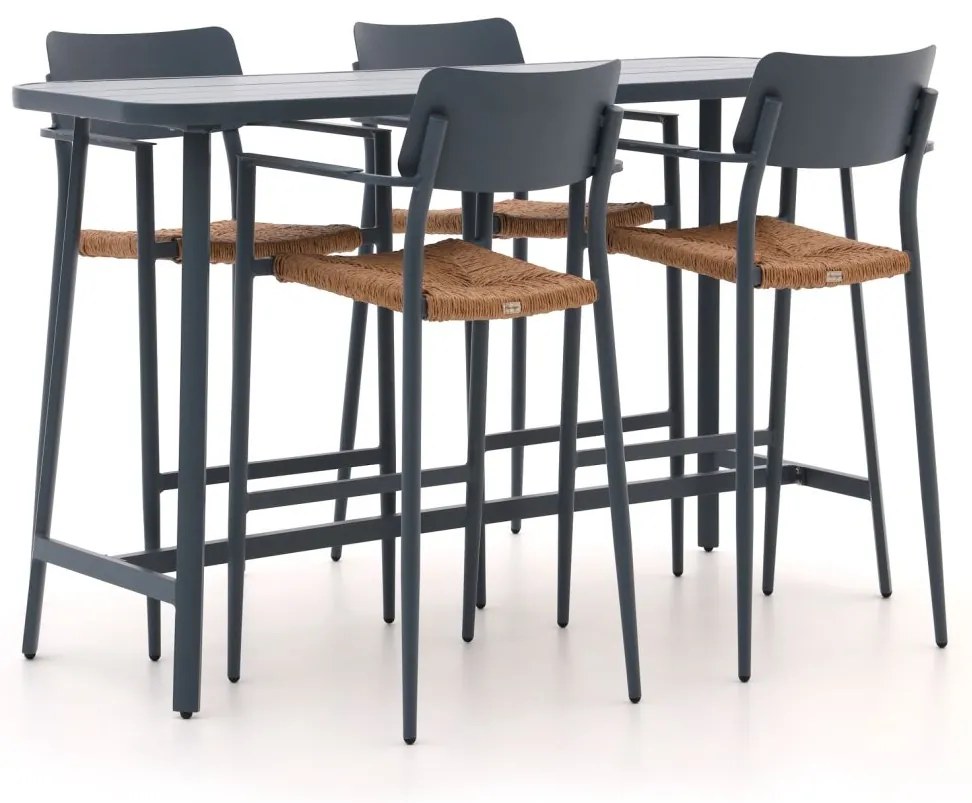 Barset Bellagio  | 4 personen aluminium | Tuinset stapelbaar | 5-delig | Kees Smit Tuinmeubelen