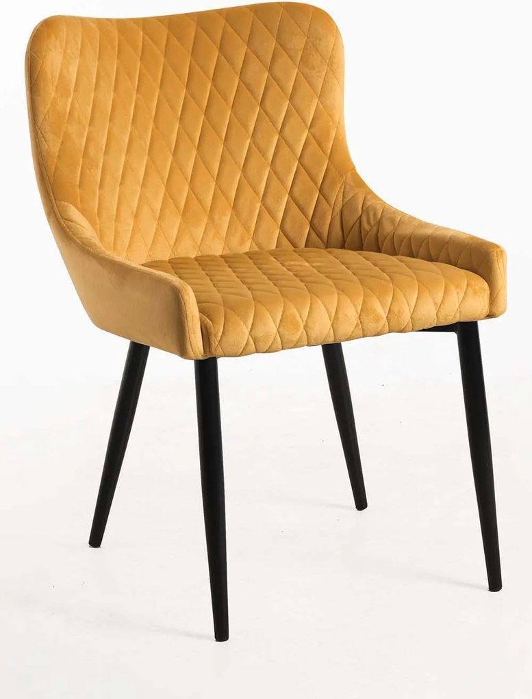 Set van 4 Sanda Fluwelen Stoelen