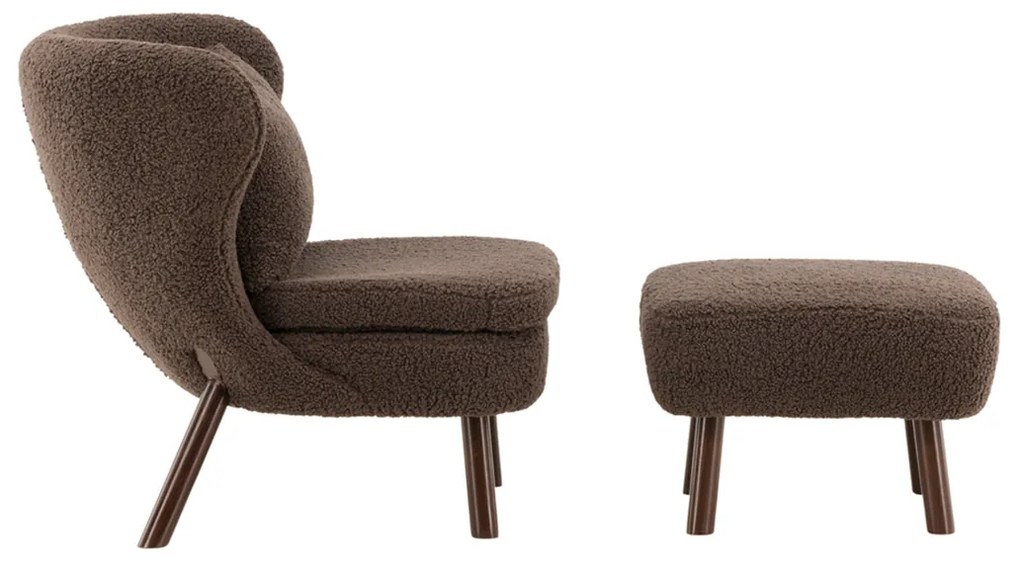 Teddy Fauteuil Met Voetenbank
