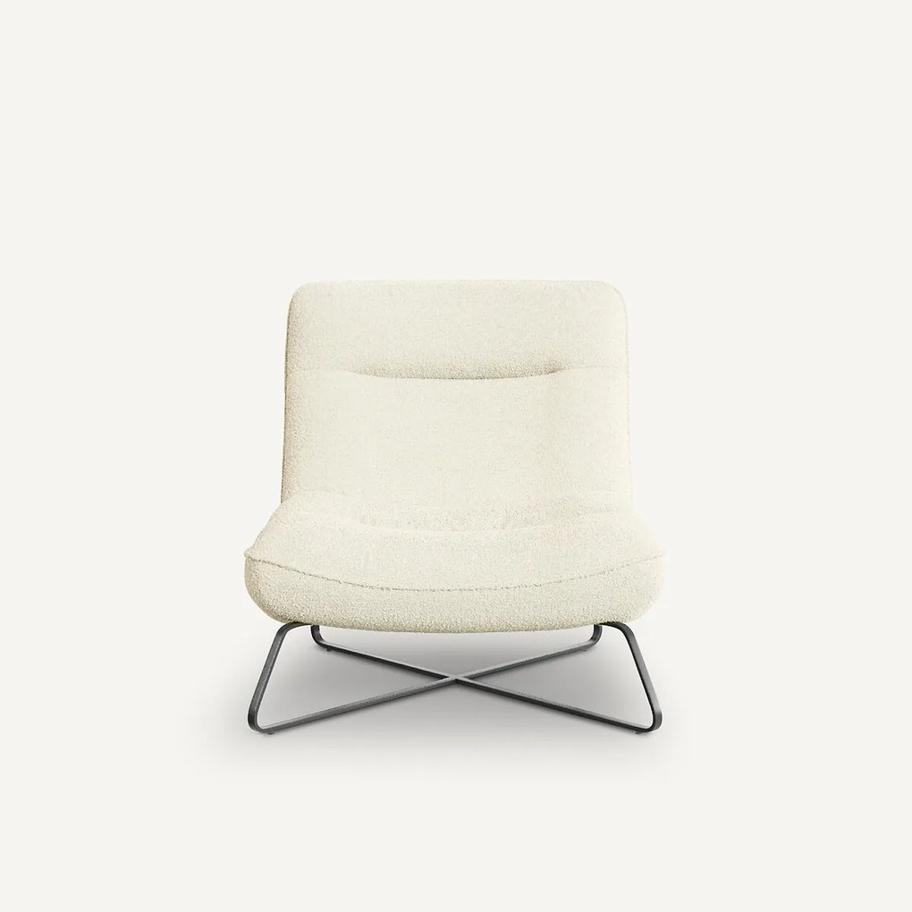 Fauteuil in bouclé stof, Helma