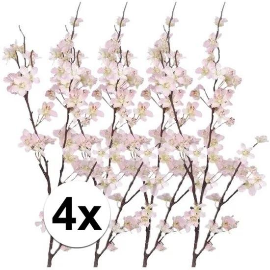 4x Appelbloesem tak 84 cm - kunstbloemen