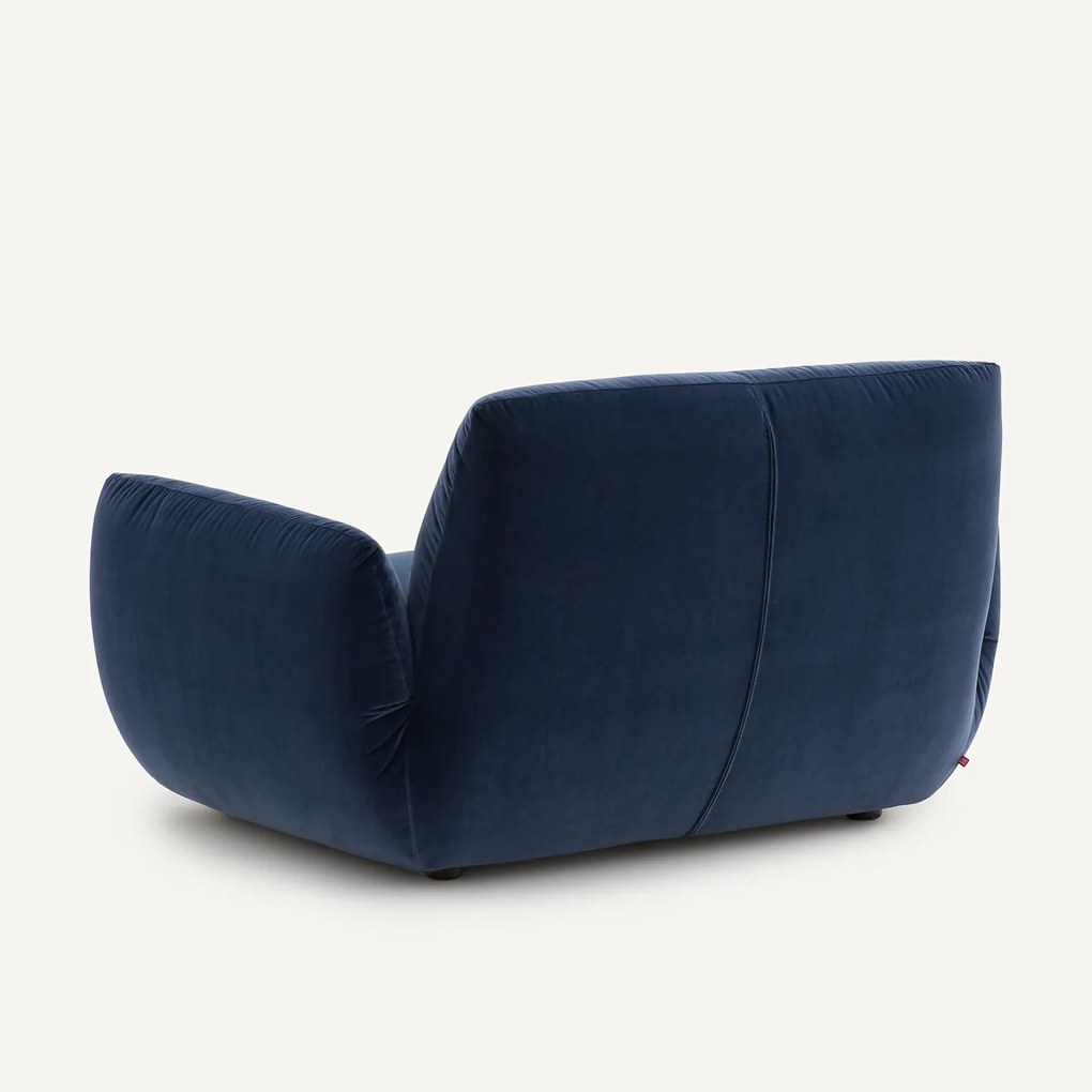 Fauteuil in fluweel, Spogano