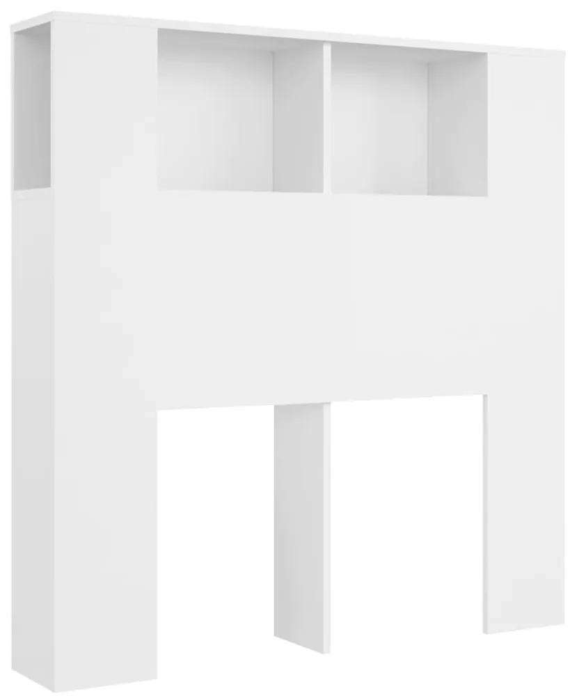vidaXL Hoofdbordkast 100x18,5x104,5 cm wit